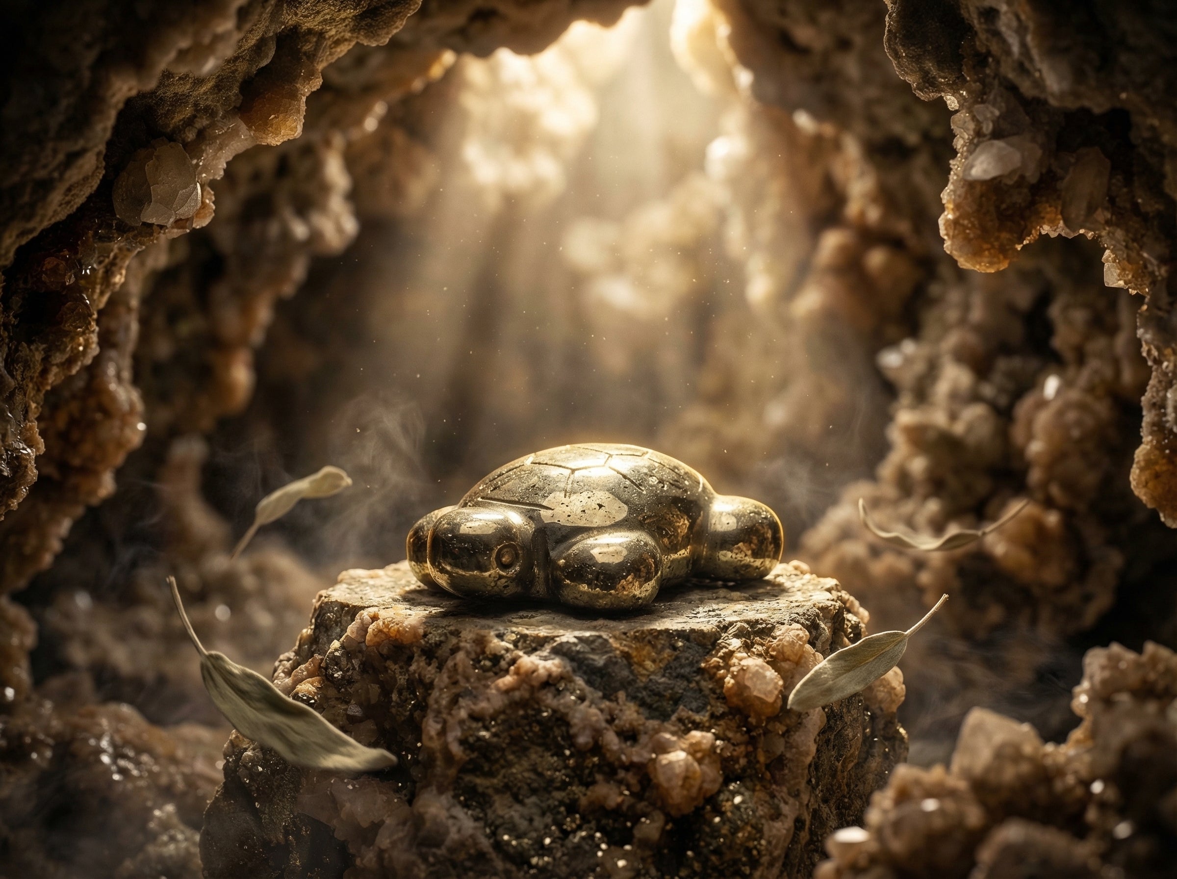 Golden Pyrite Tortoise