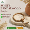 White Sandalwood Bracelet (Chandan) – Govt Certified | Mioura