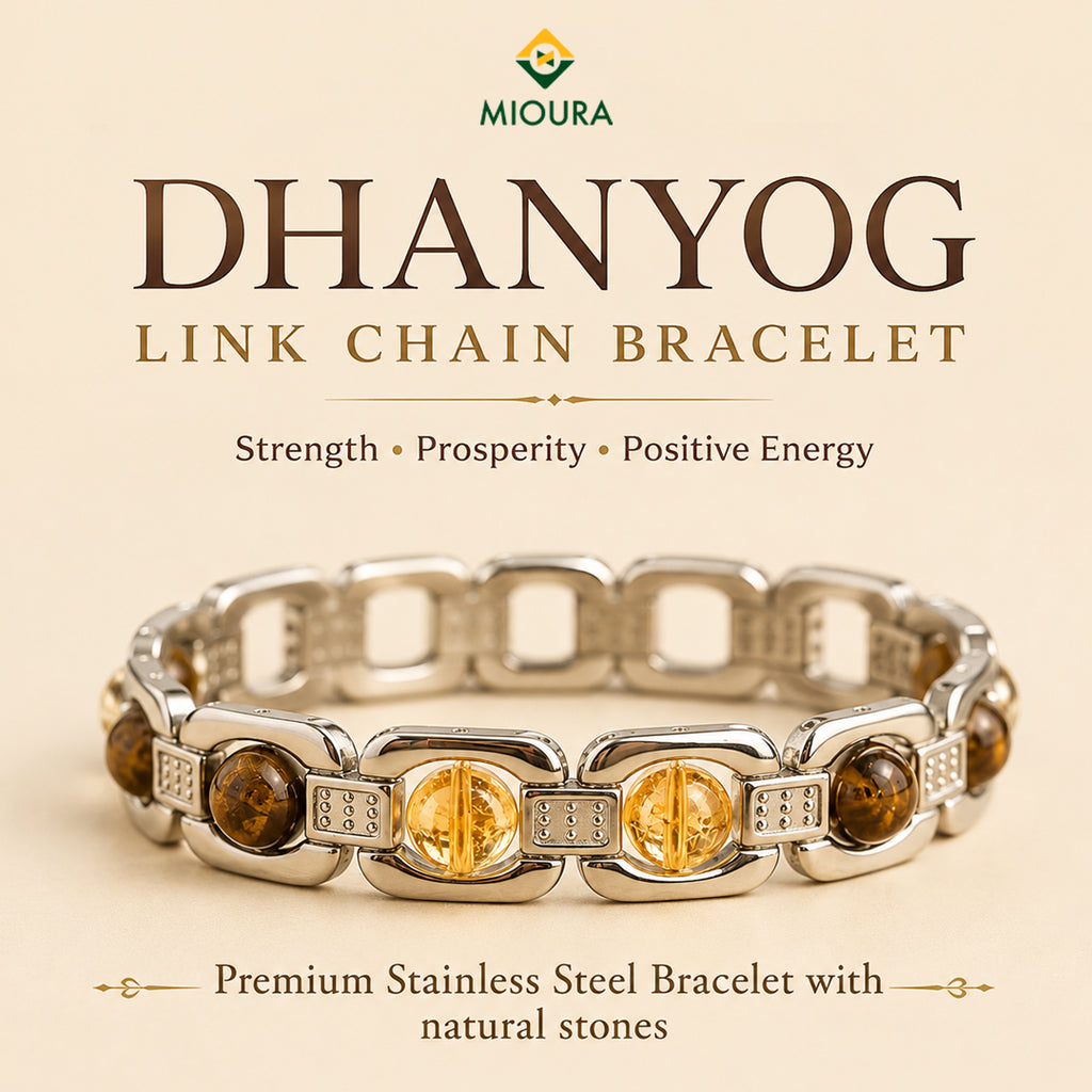 Dhanyog Link Chain Bracelet – Wealth, Prosperity & Energy | Mioura