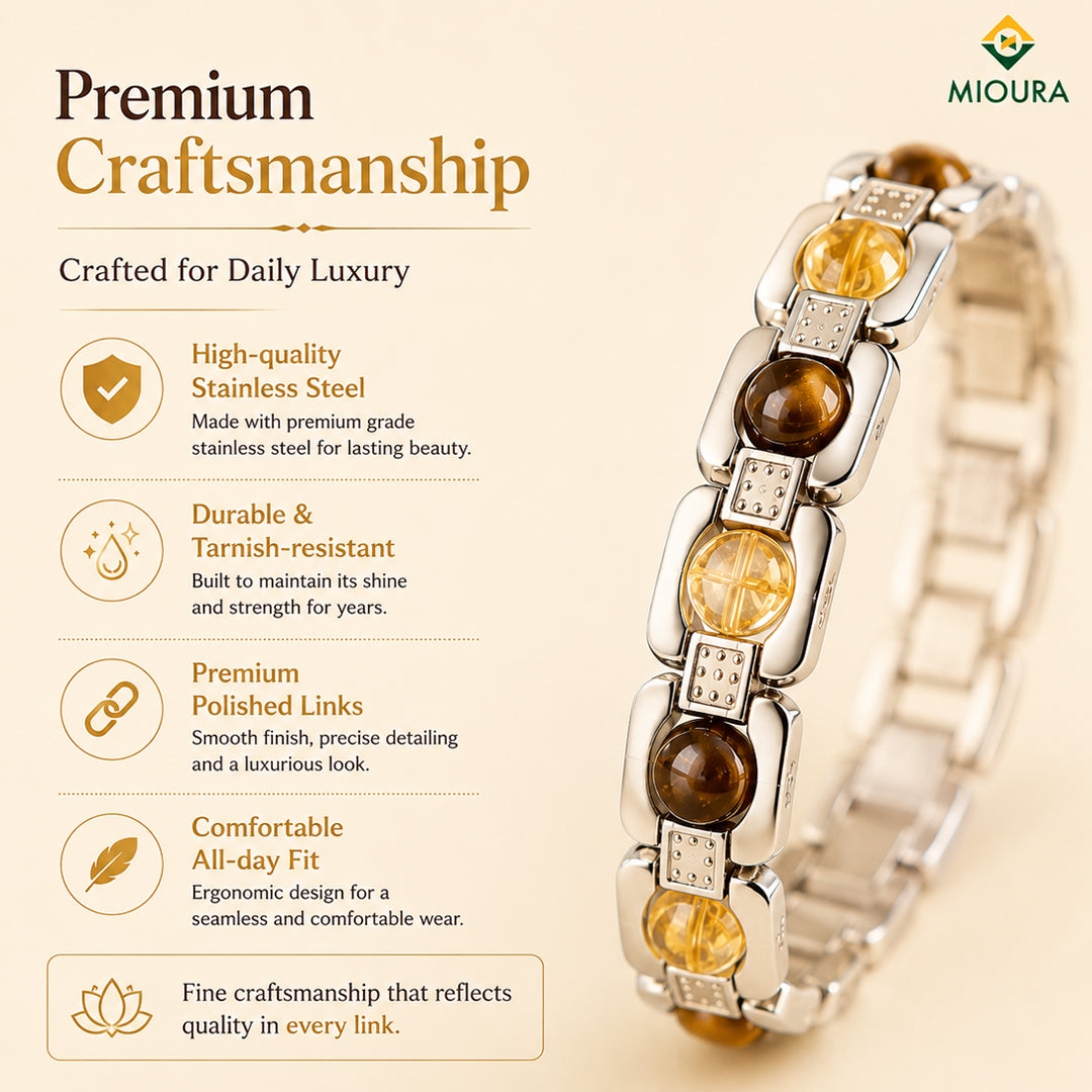 Dhanyog Link Chain Bracelet – Wealth, Prosperity & Energy | Mioura