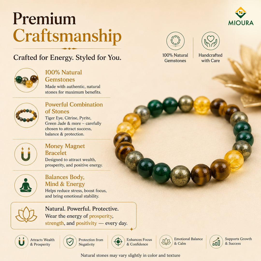 Money Magnet Bracelet – Wealth, Luck & Stability | Mioura