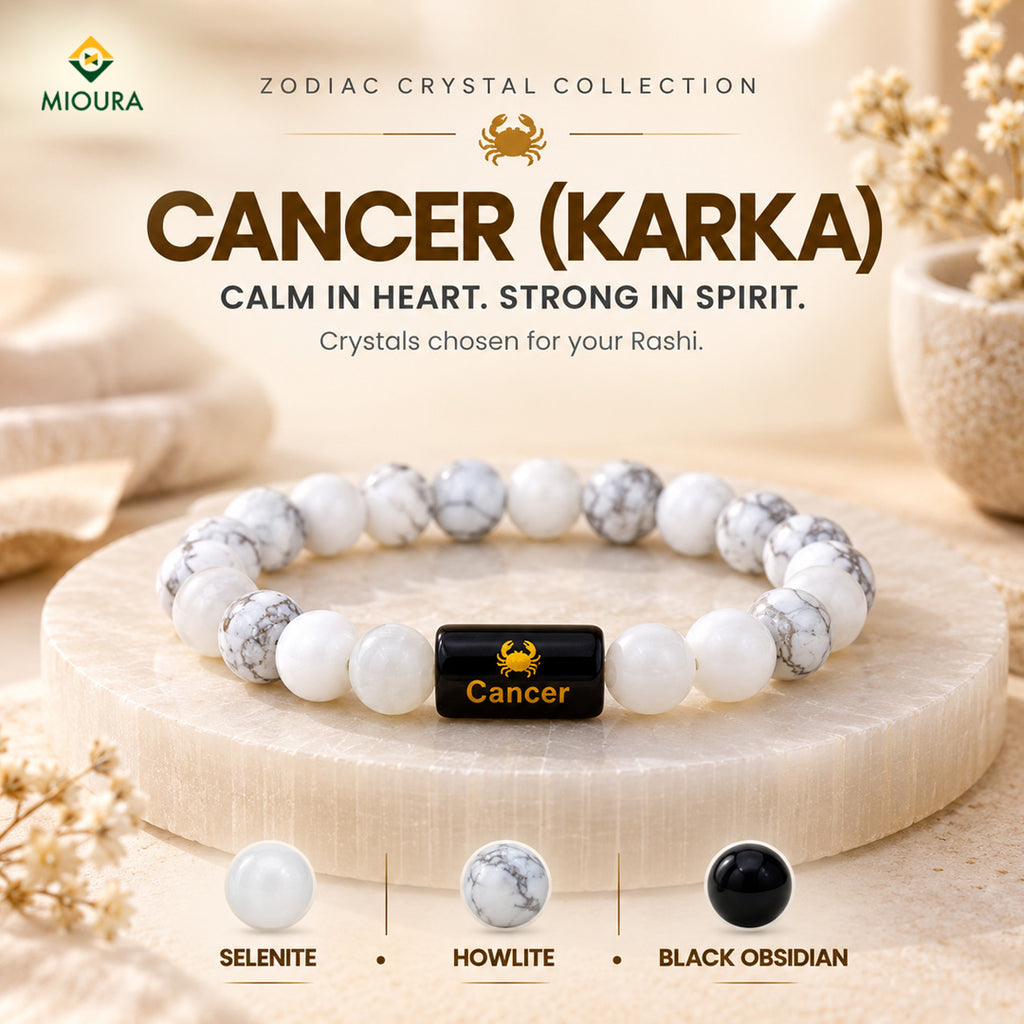 Cancer Crystal Bracelet | Karka Rashi Bracelet – Mioura