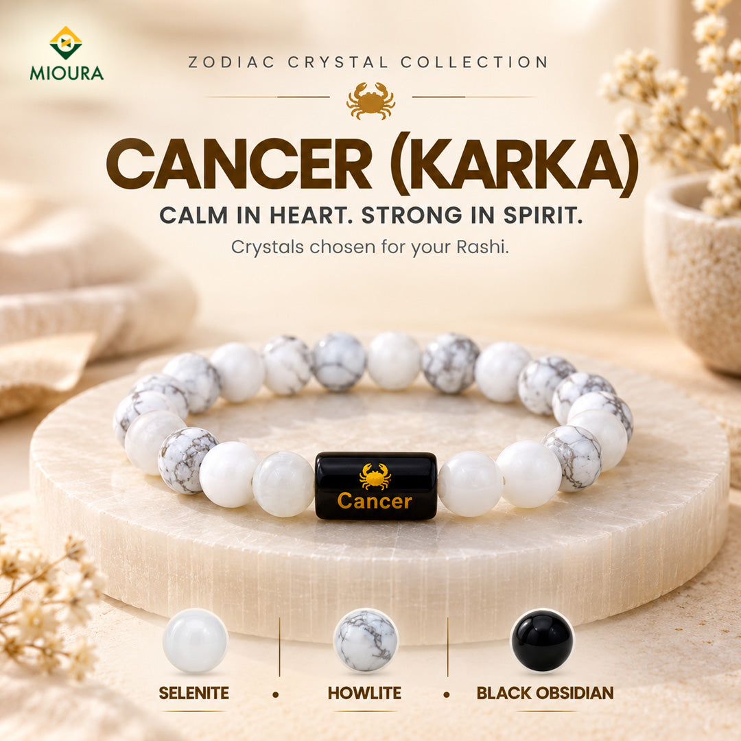 Cancer Crystal Bracelet | Karka Rashi Bracelet – Mioura