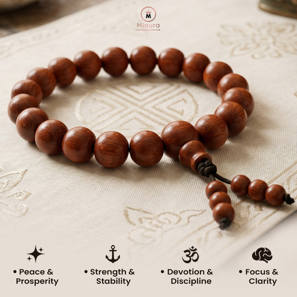 Original Red Sandalwood Bracelet – Govt Certified