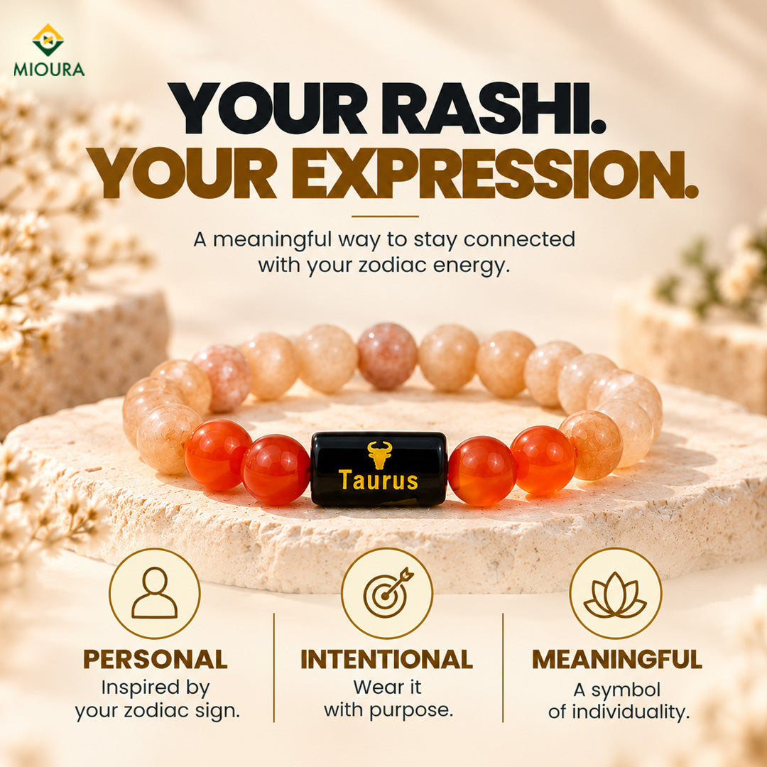 Taurus Crystal Bracelet | Vrishabh Rashi Bracelet – Mioura