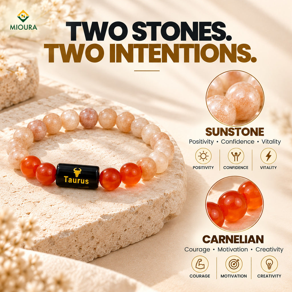 Taurus Crystal Bracelet | Vrishabh Rashi Bracelet – Mioura