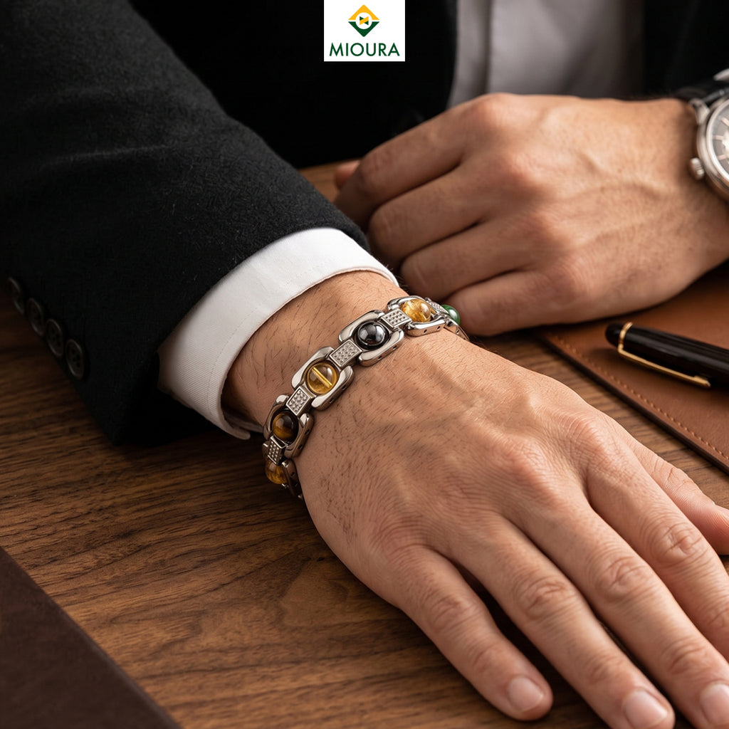 Dhanyog Link Chain Bracelet – Wealth, Prosperity & Energy | Mioura