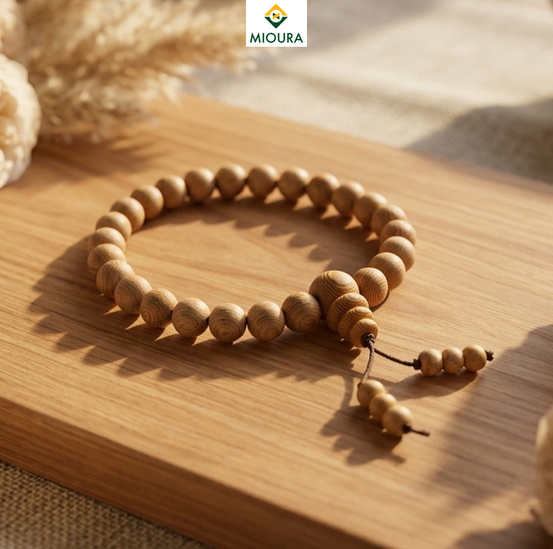 White Sandalwood Bracelet (Chandan) – Govt Certified | Mioura