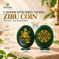 Lakshmi Shree Yantra Zibu Coin – Green Aventurine | Mioura