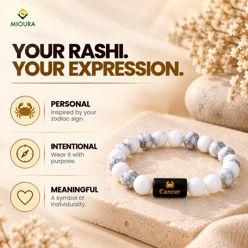 Cancer Crystal Bracelet | Karka Rashi Bracelet – Mioura