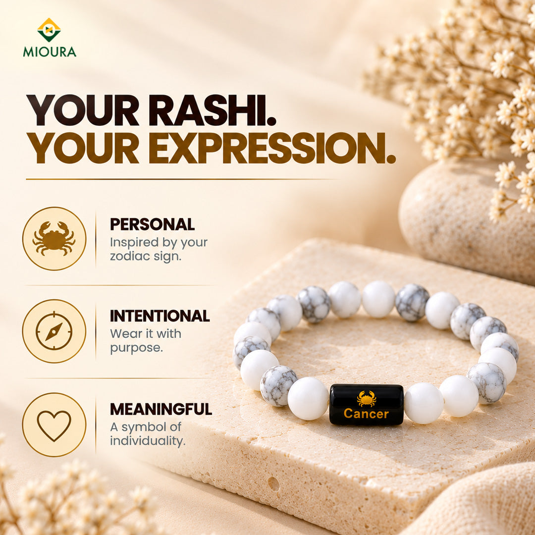 Cancer Crystal Bracelet | Karka Rashi Bracelet – Mioura
