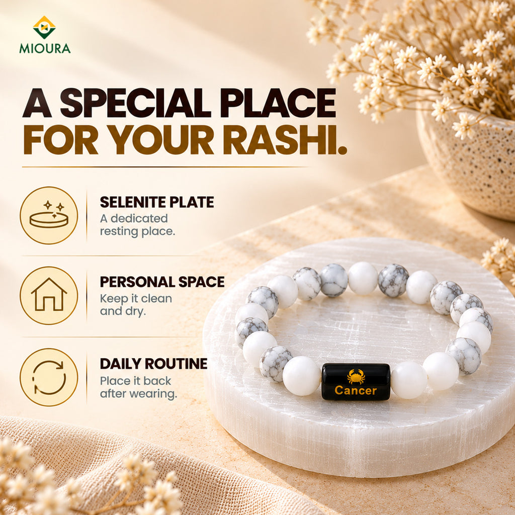 Cancer Crystal Bracelet | Karka Rashi Bracelet – Mioura