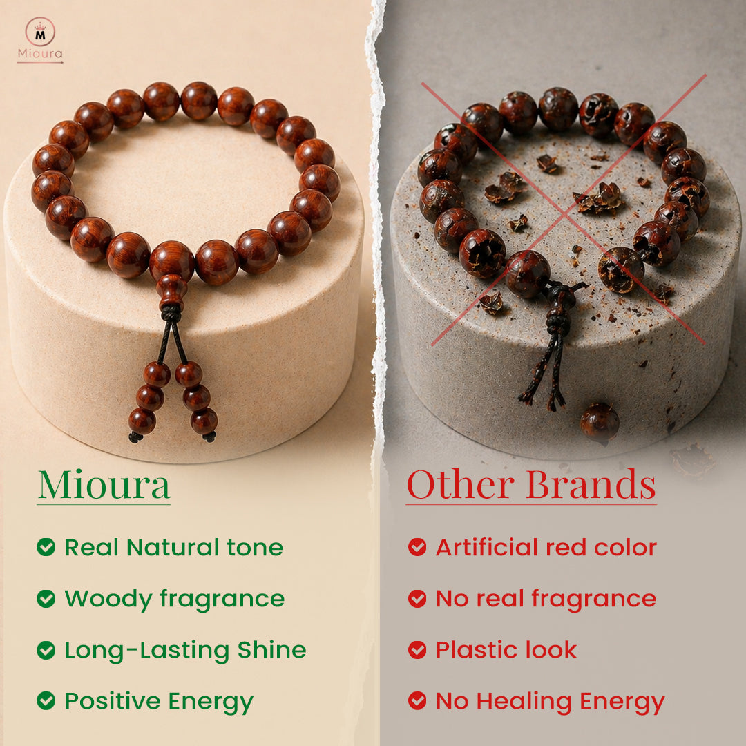 Original Red Sandalwood Bracelet – Govt Certified