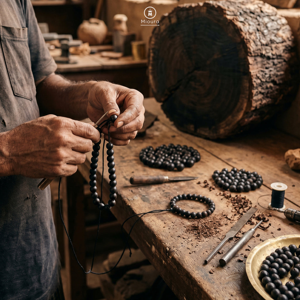 Original Karungali Bracelet – Govt Certified | Protection, Grounding & Energy Shield | Mioura