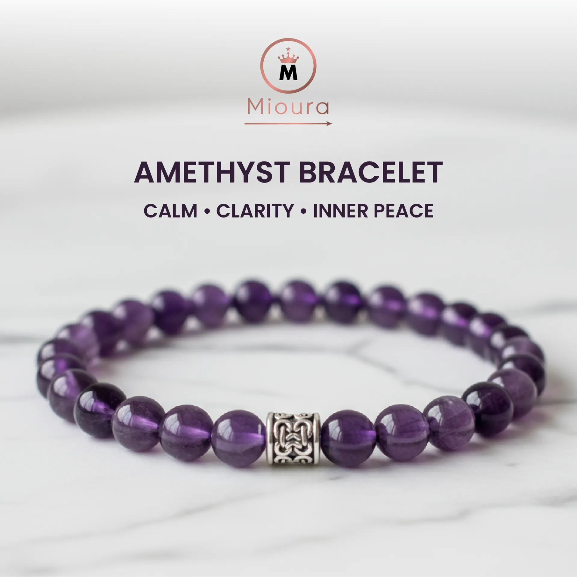Amethyst Bracelet For Calm And Sleep
