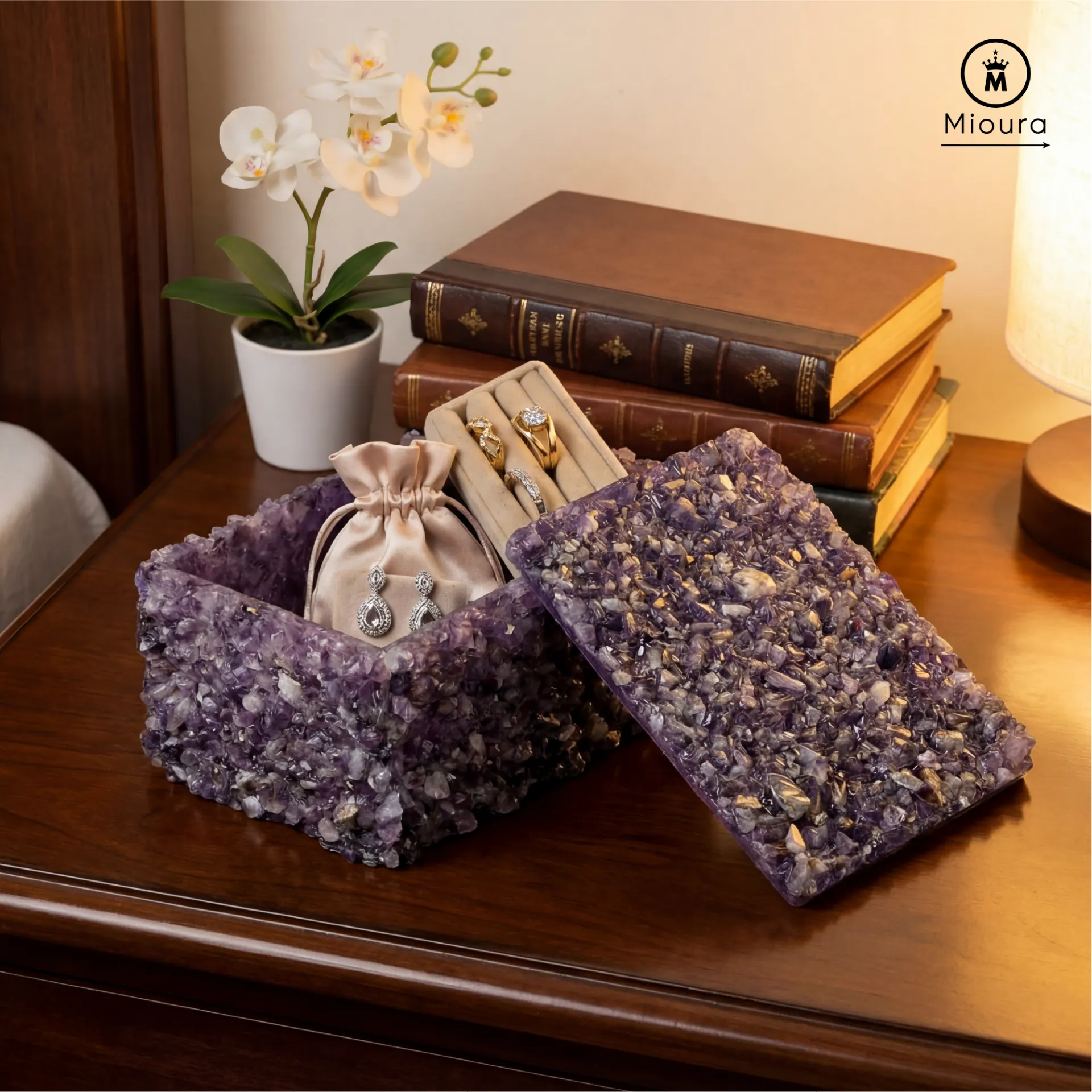Amethyst Box For Crystal Storage