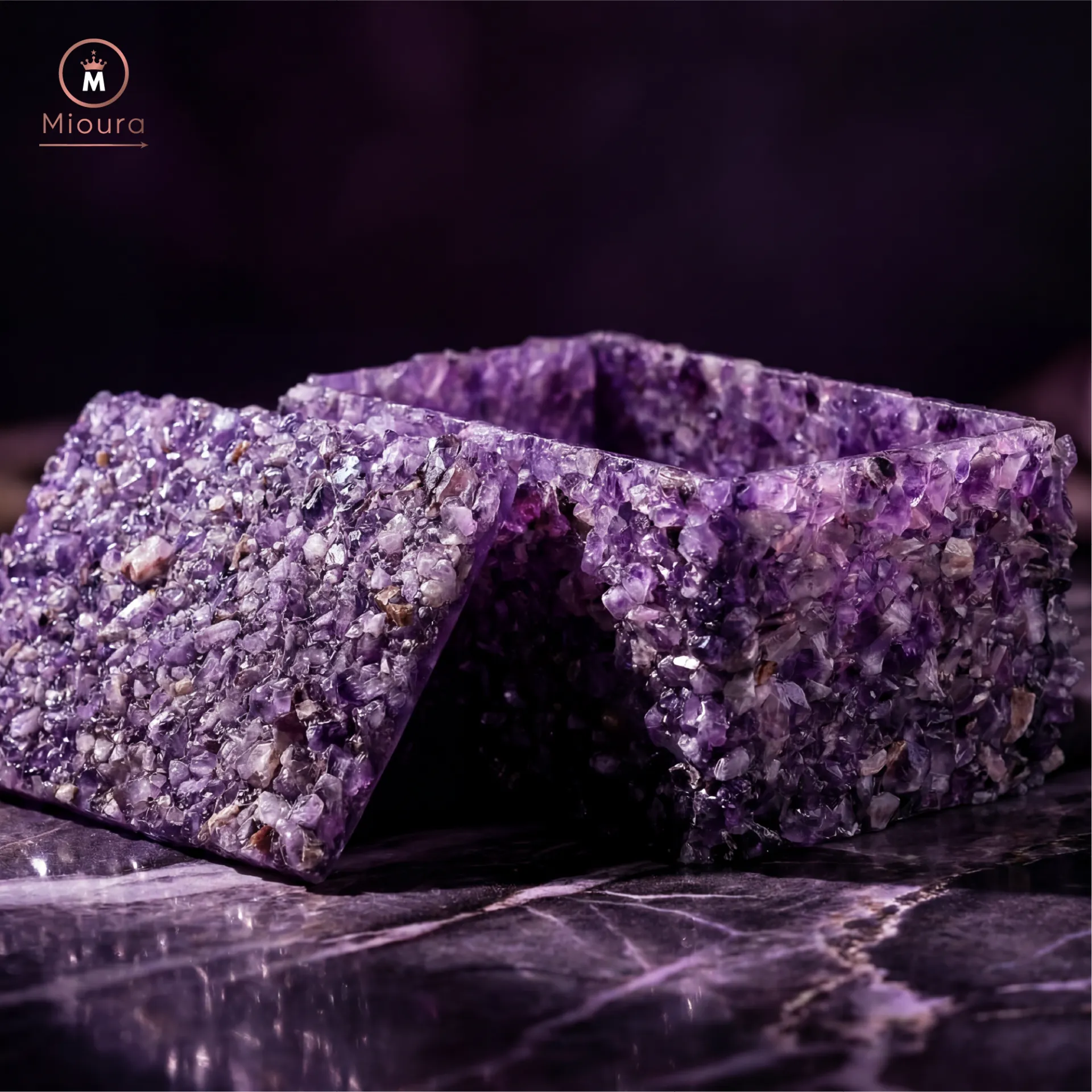 Amethyst Box For Crystal Storage