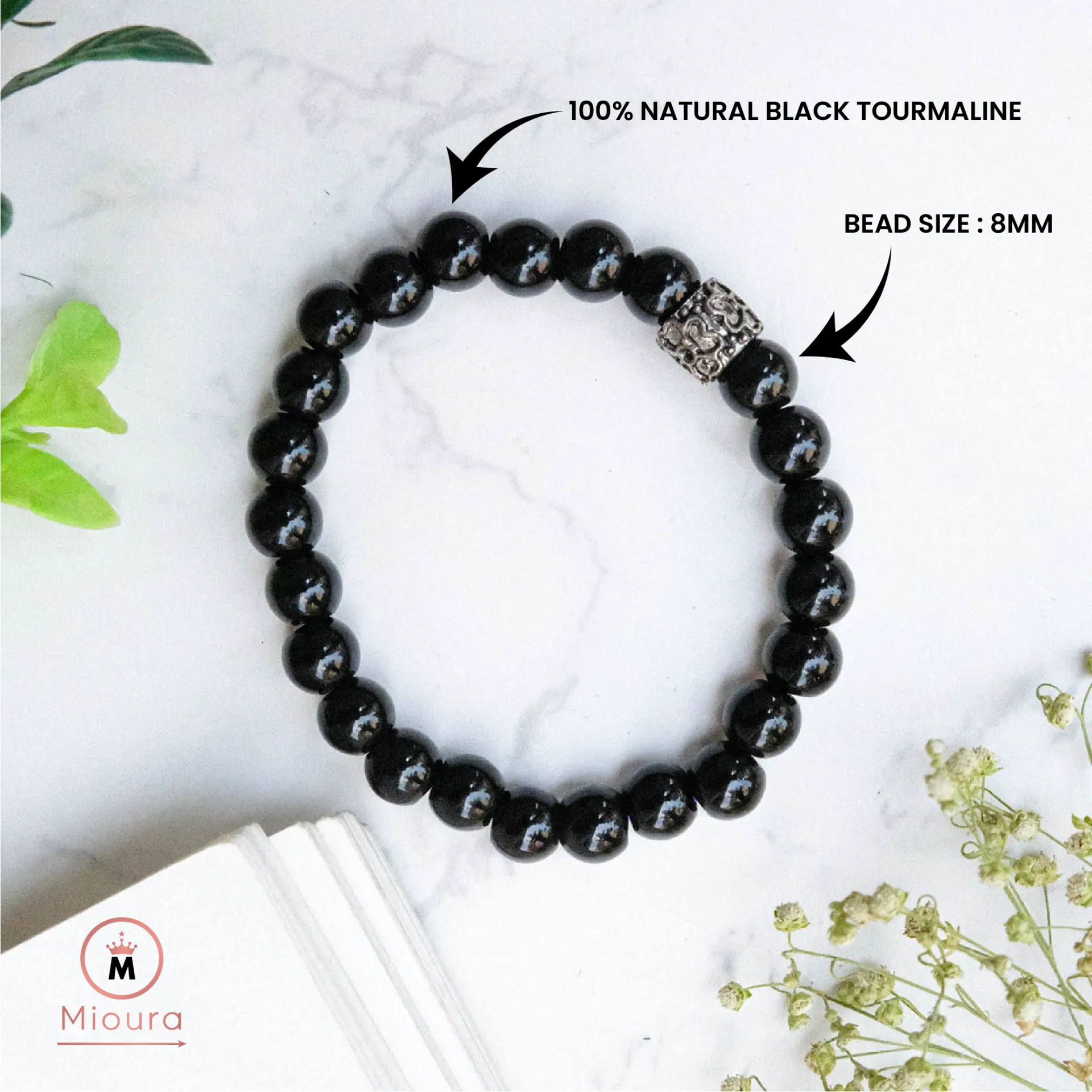Black Tourmaline Bracelet For Protection