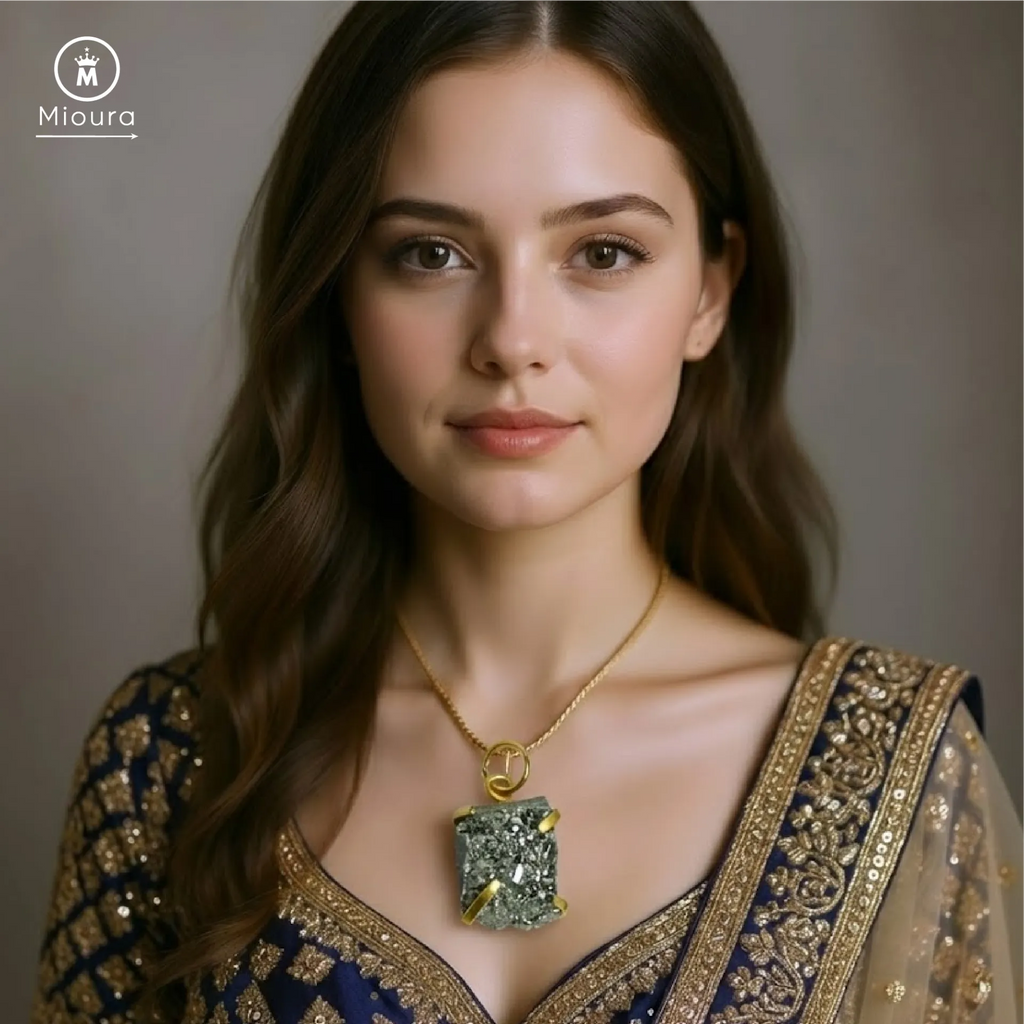 Golden Pyrite Pendant For Prosperity