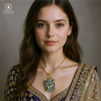 Golden Pyrite Pendant For Prosperity