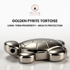Golden Pyrite Tortoise For Wealth