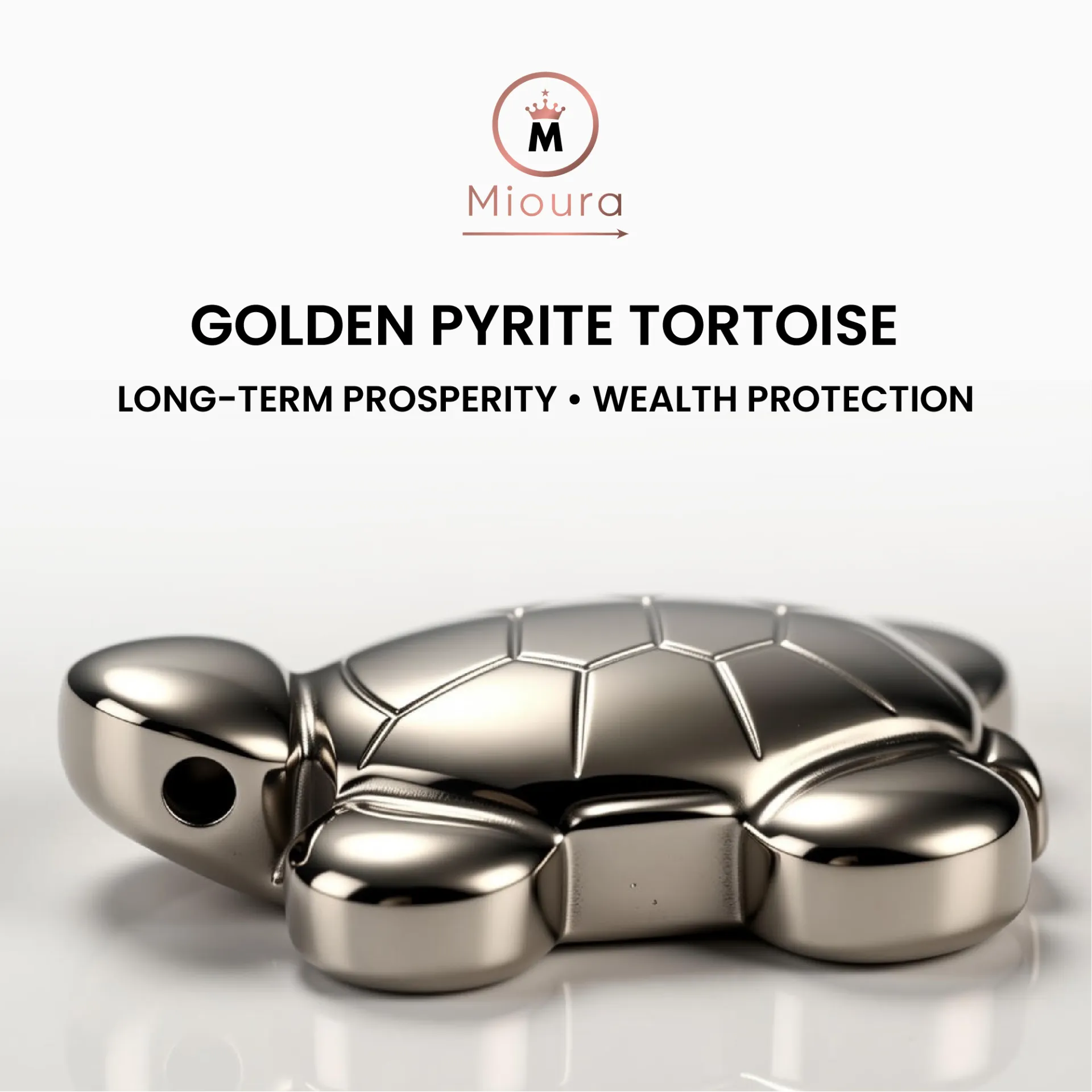Golden Pyrite Tortoise For Wealth