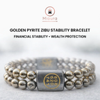 Golden Pyrite Zibu Bracelet For Stability