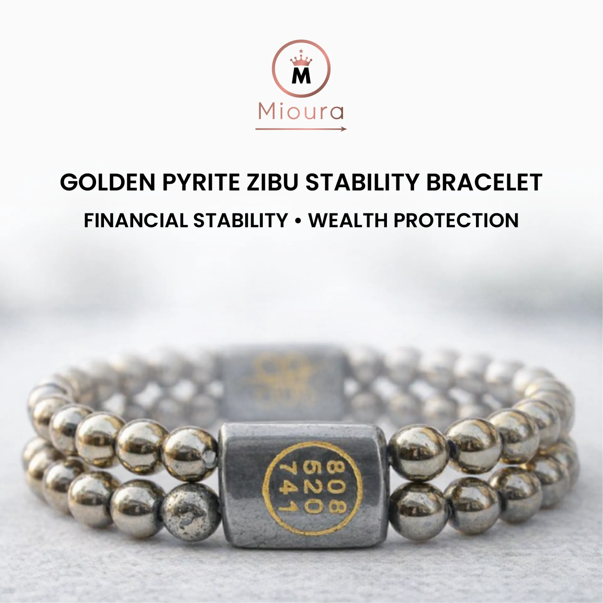 Golden Pyrite Zibu Bracelet For Stability