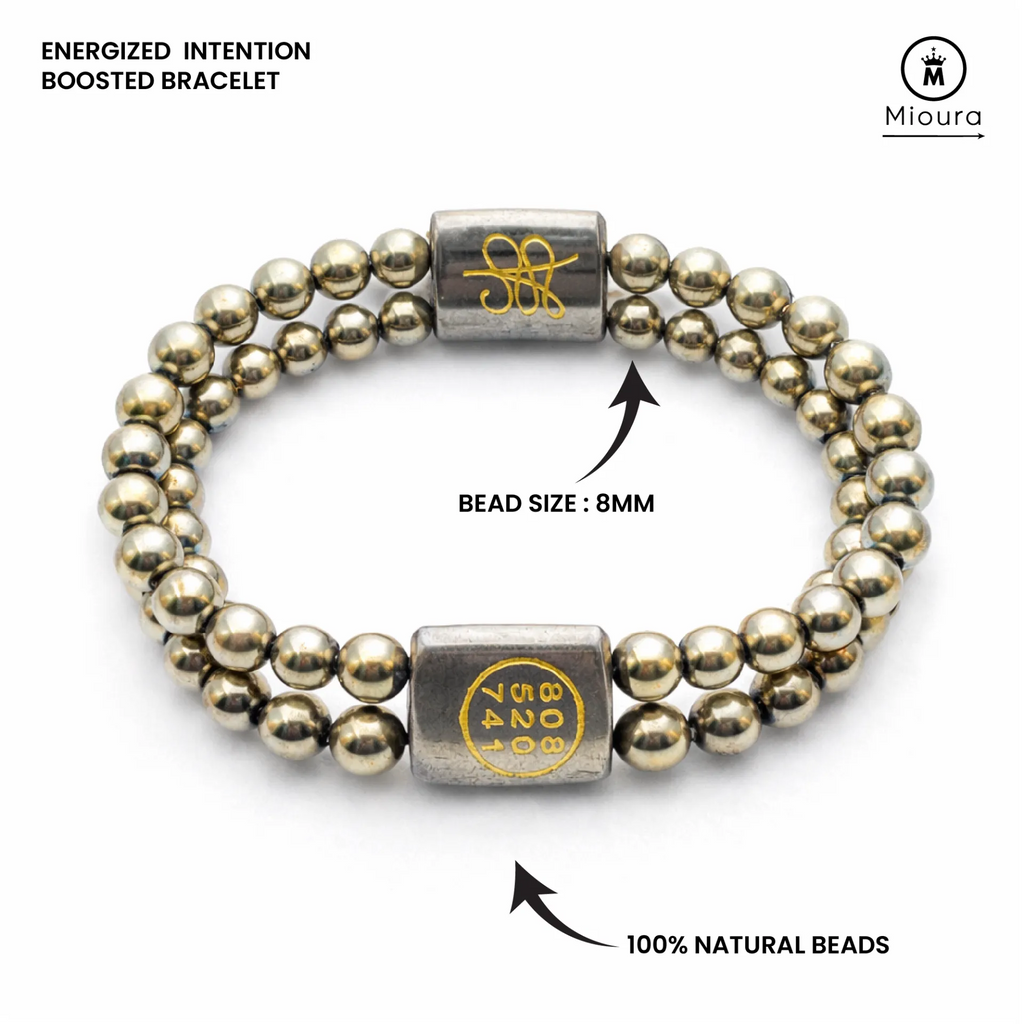 Golden Pyrite Zibu Bracelet For Stability