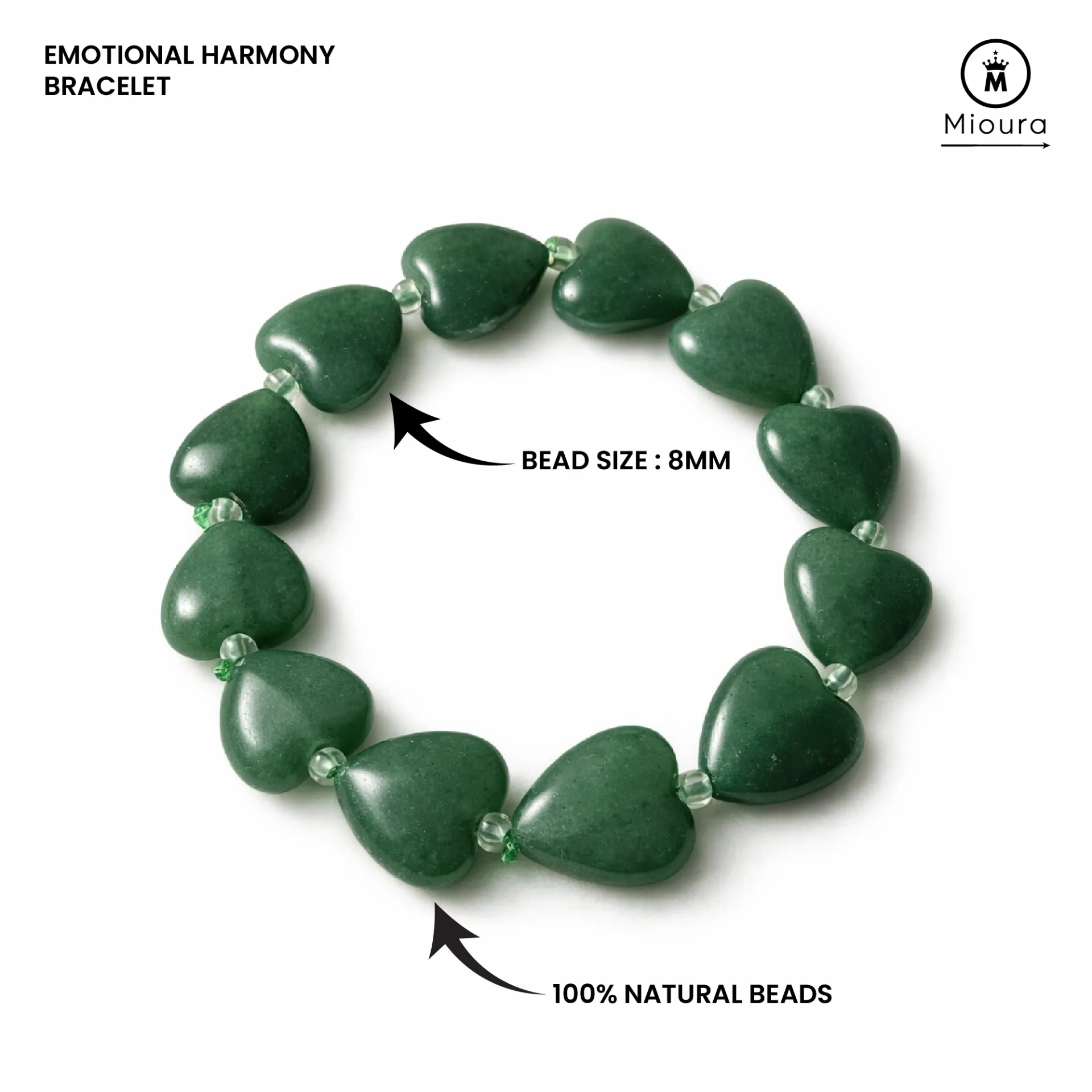 Green Aventurine Heart For Emotional Healing