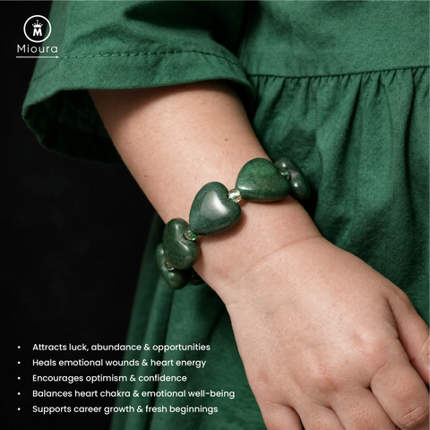 Energised Green Aventurine Heart