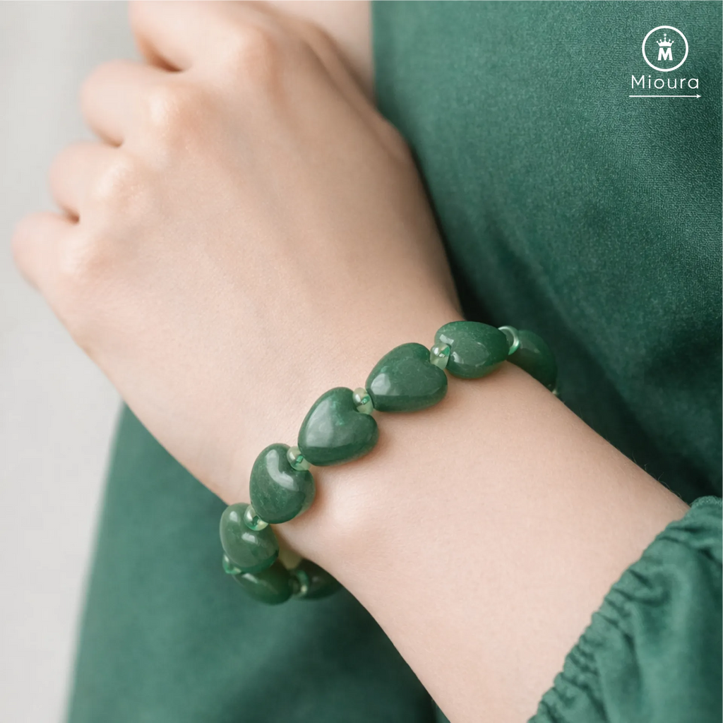 Green Aventurine Heart For Emotional Healing