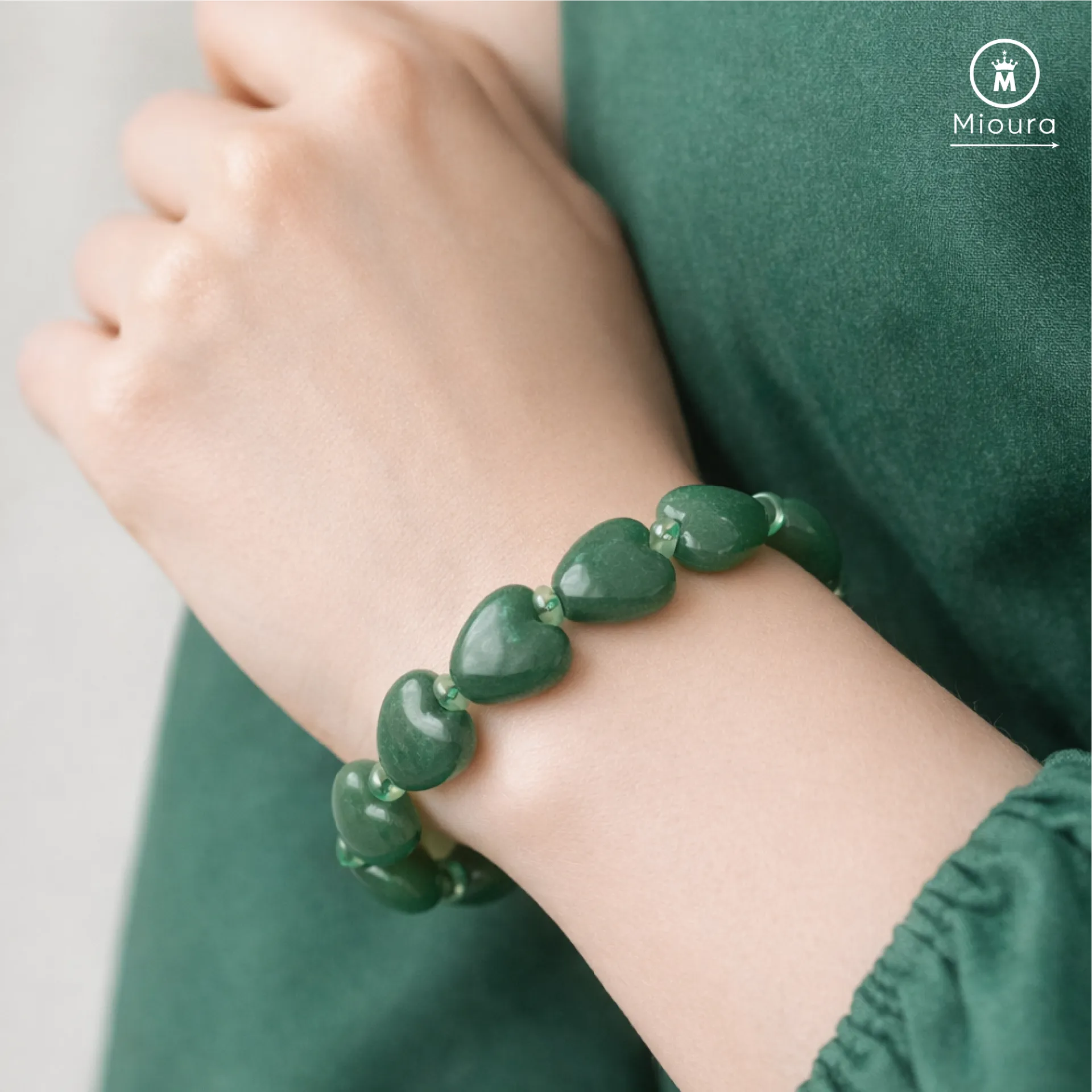 Green Aventurine Heart For Emotional Healing