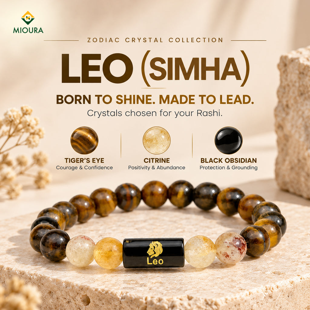 Leo Crystal Bracelet | Simha Rashi Bracelet – Mioura