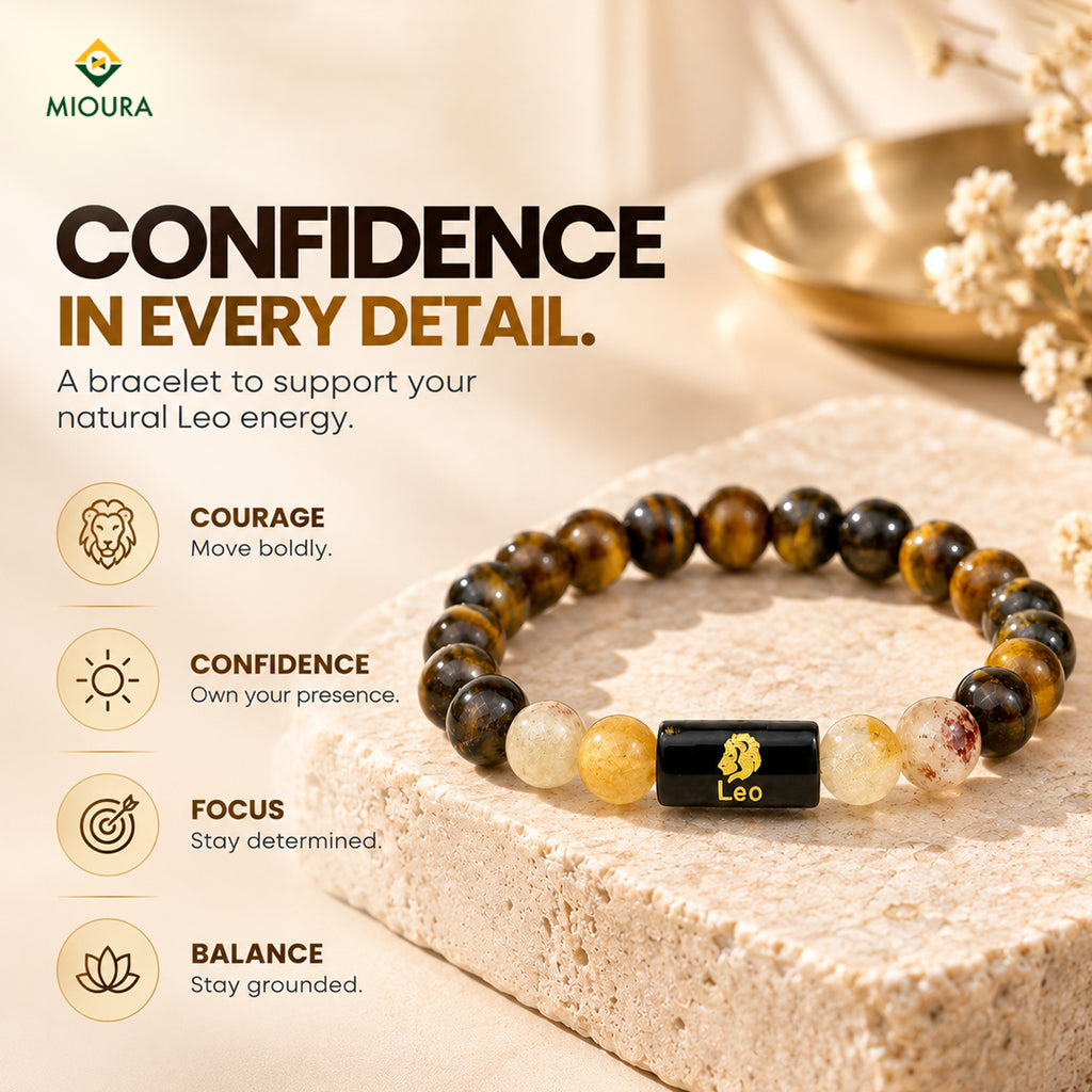 Leo Crystal Bracelet | Simha Rashi Bracelet – Mioura