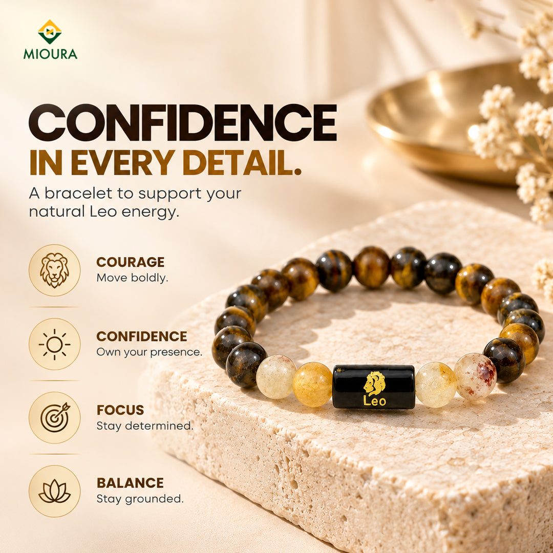 Leo Crystal Bracelet | Simha Rashi Bracelet – Mioura