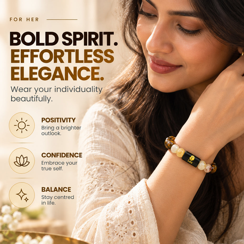 Leo Crystal Bracelet | Simha Rashi Bracelet – Mioura