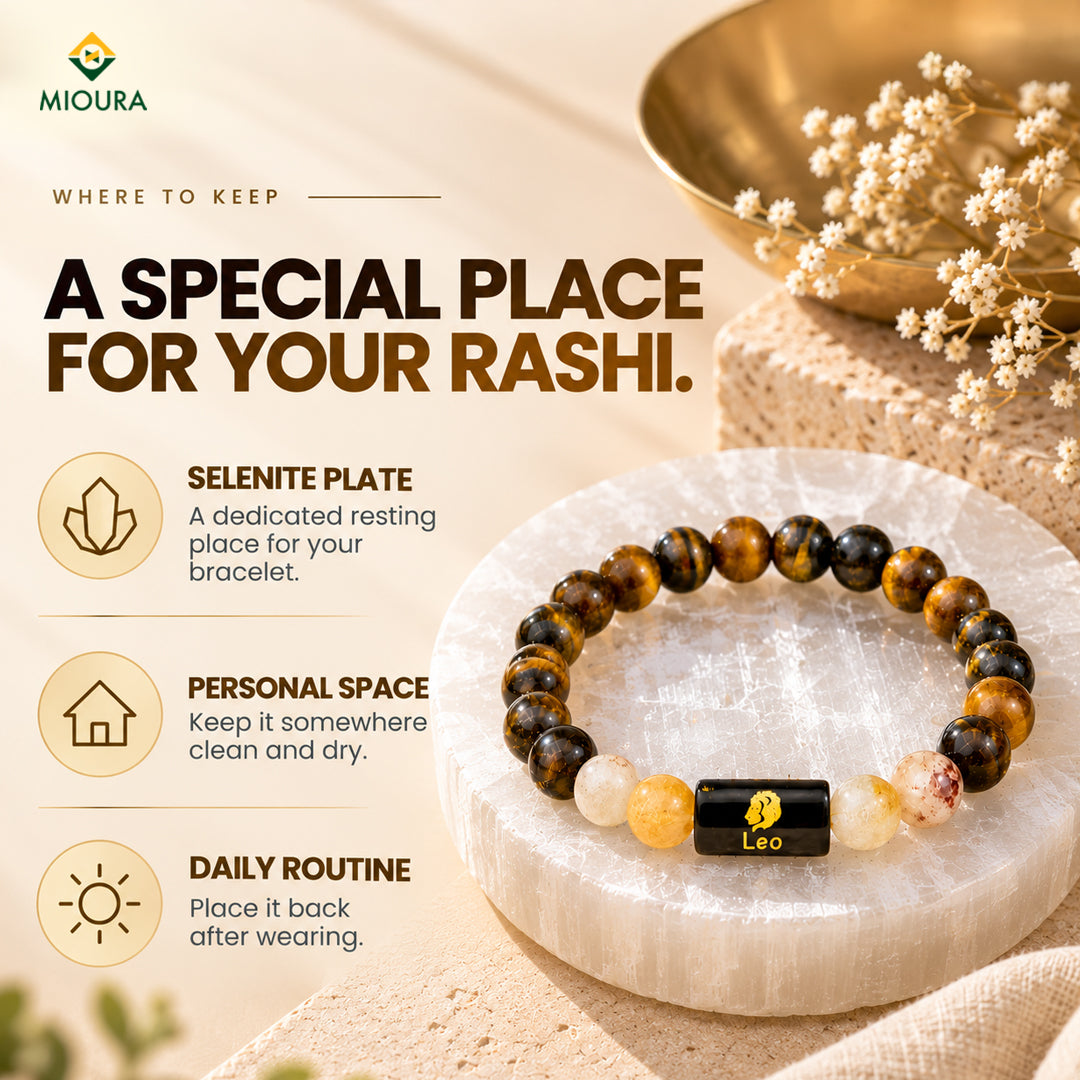 Leo Crystal Bracelet | Simha Rashi Bracelet – Mioura