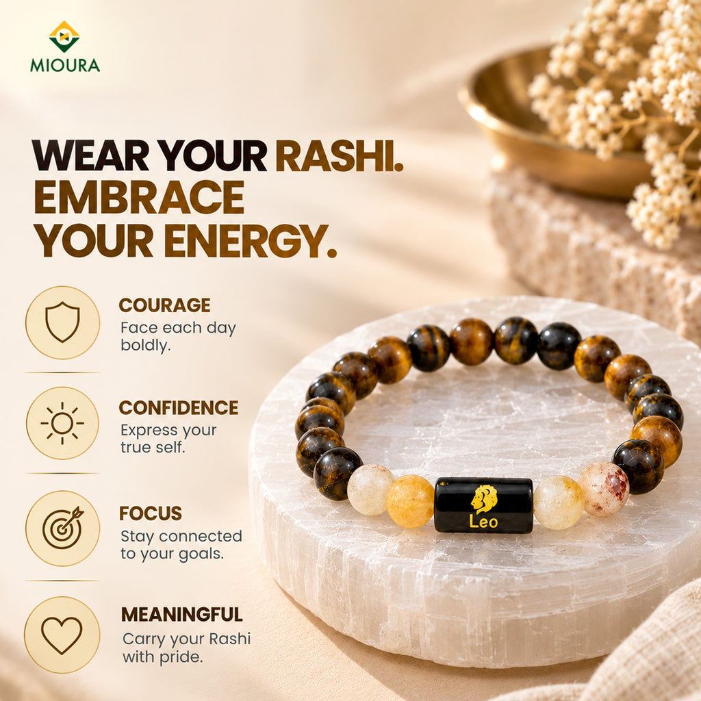 Leo Crystal Bracelet | Simha Rashi Bracelet – Mioura