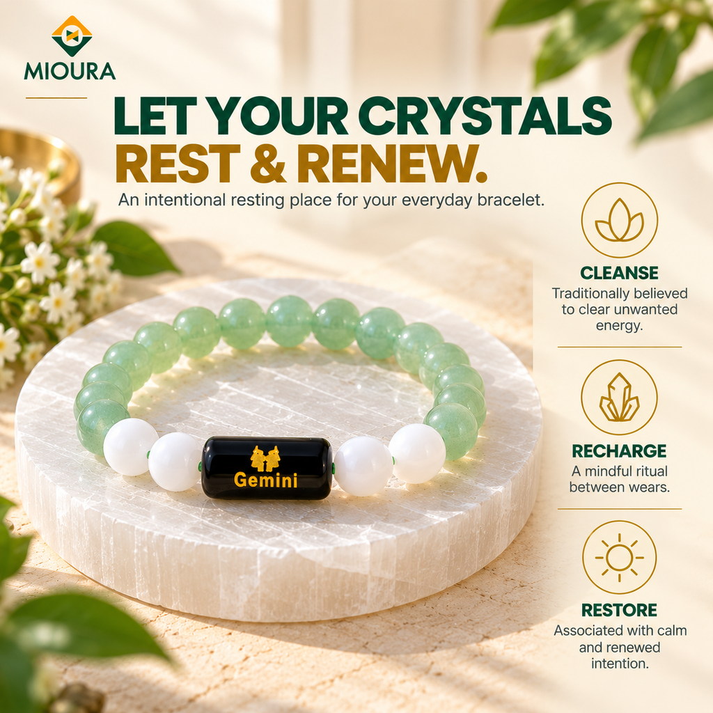 Gemini Crystal Bracelet | Mithun Rashi Bracelet – Mioura