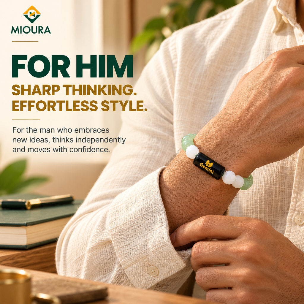 Gemini Crystal Bracelet | Mithun Rashi Bracelet – Mioura