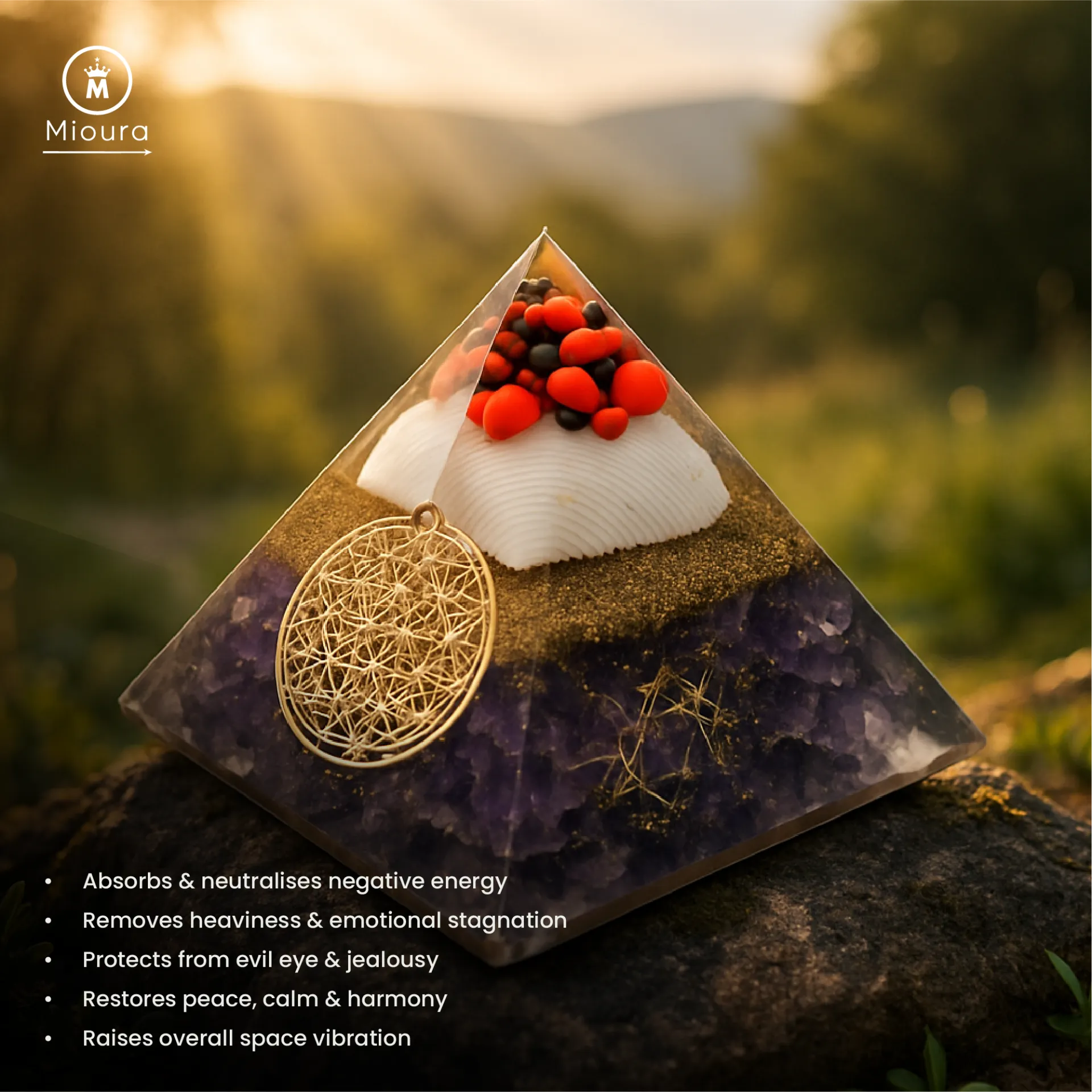 Negative Energy Removal Pyramid For Cleansing