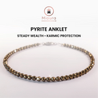 Pyrite Anklet For Wealth And Grounding
