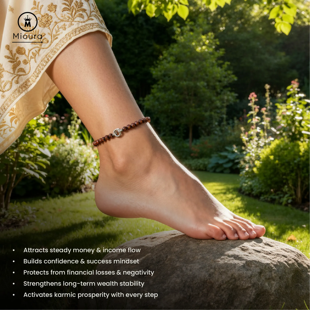 Pyrite Anklet For Wealth And Grounding