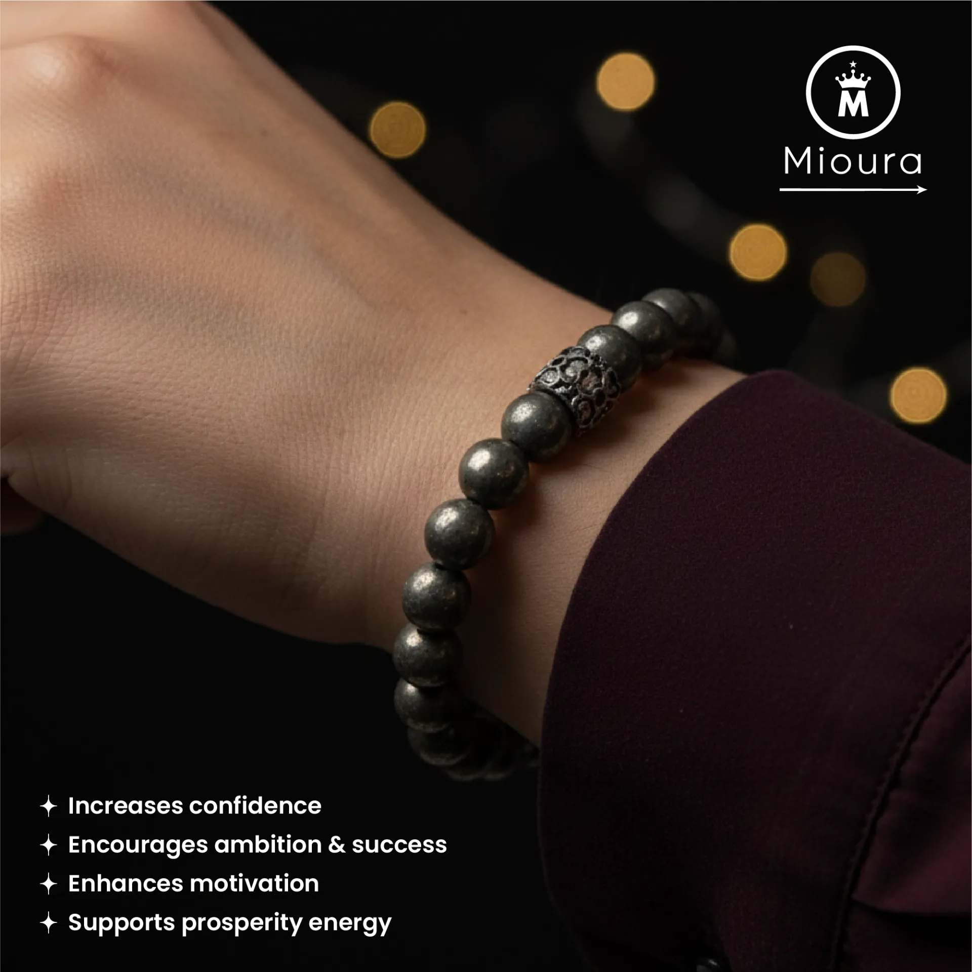 Pyrite Bracelet For Confidence And Success