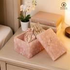 Rose Quartz Box For Crystal Storage