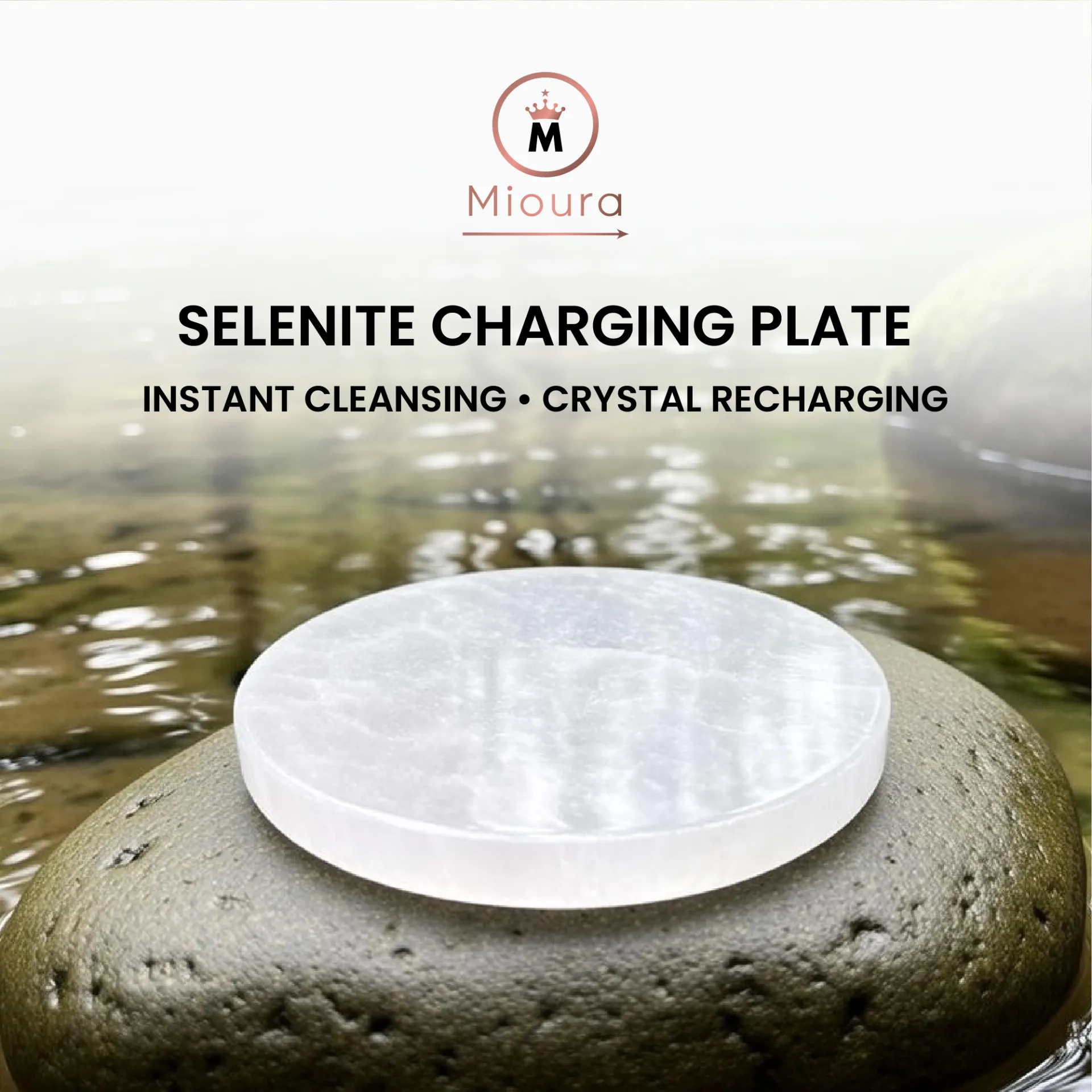 Selenite Charging Plate For Crystals