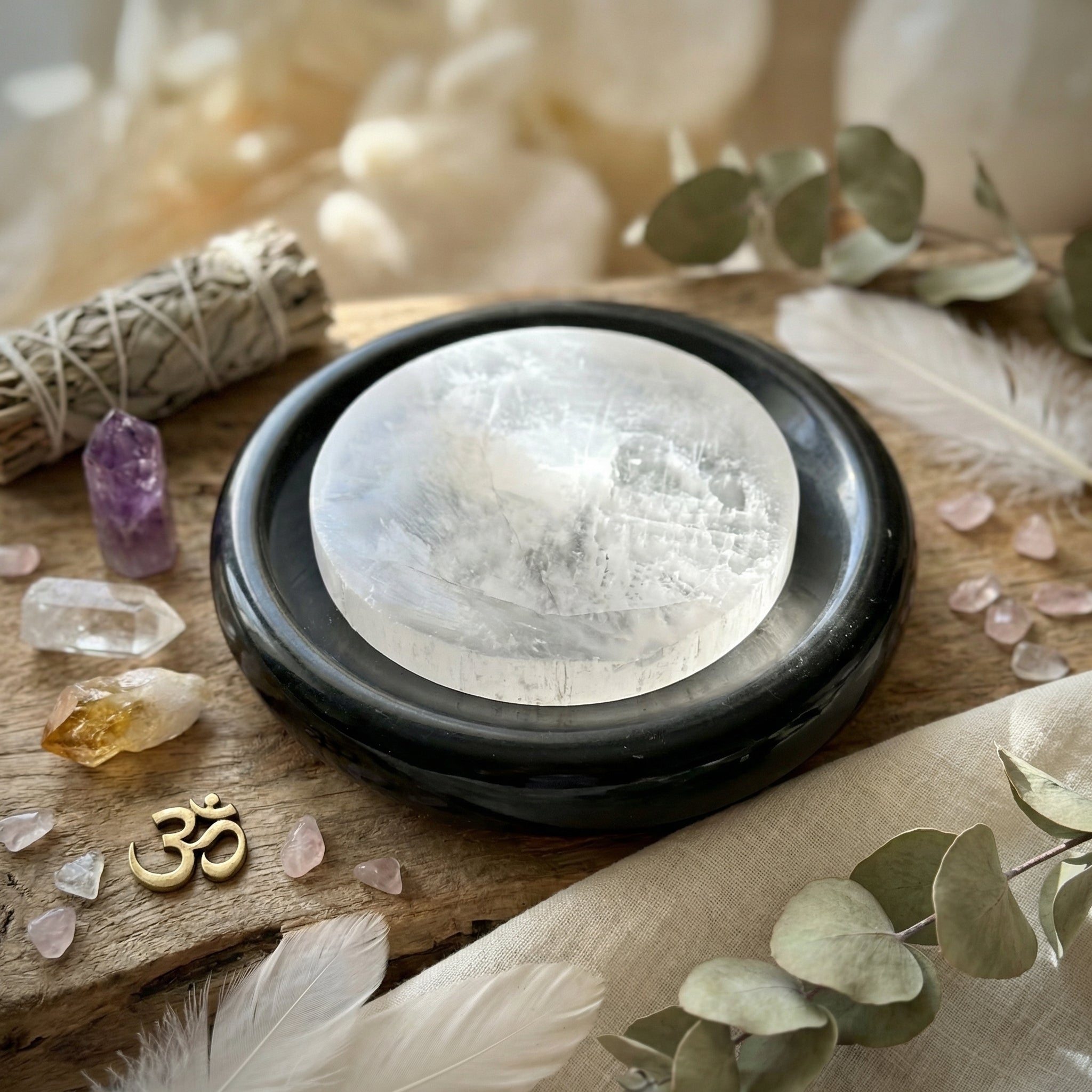 Selenite Charging Plate For Crystals