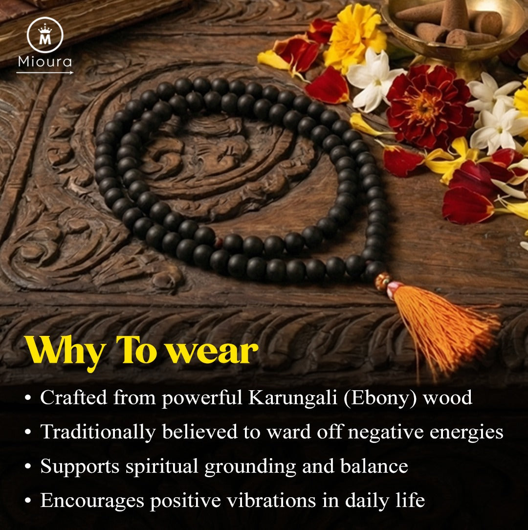 Karungali Mala For Spiritual Protection
