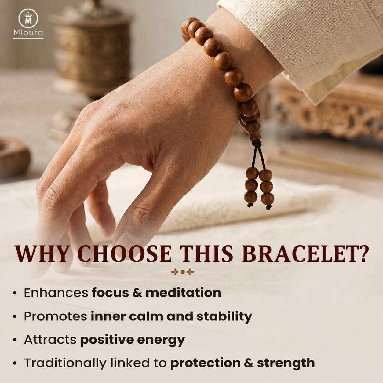 Original Red Sandalwood Bracelet – Govt Certified